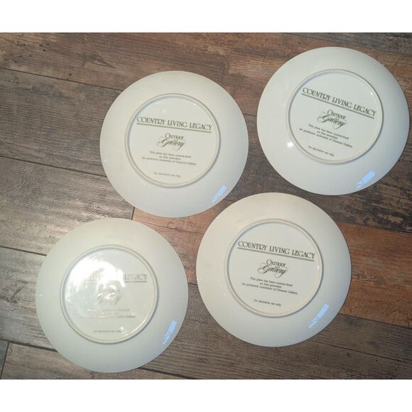 Set of 4 Country Living Legacy Decorative Collector Plates - Picture 7 of 7